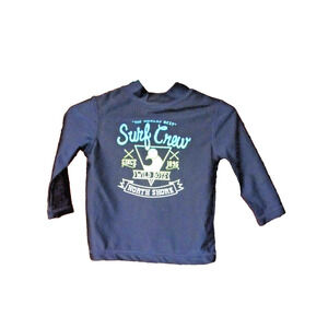OshKosh B’gosh Boy’s Rashguard Swim Shirt, Surf Crew, Blue, Size 12 Months